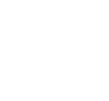 Monogramme dR blanc avec croix médicale sur fond noir, design épuré.